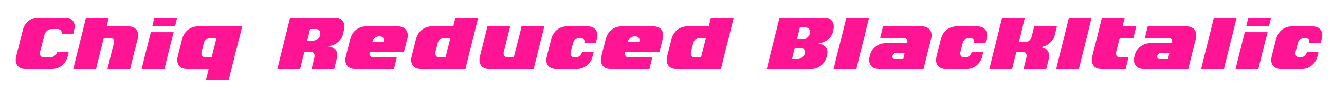 Chiq_Reduced_BlackItalic预览图片