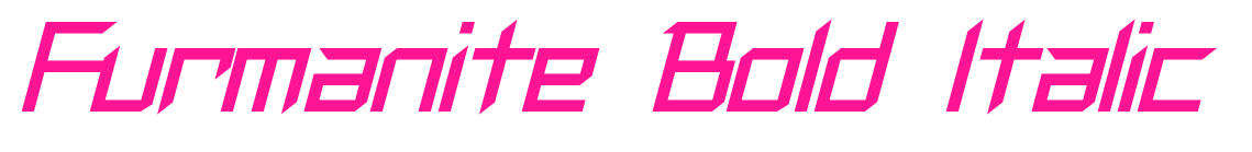Furmanite Bold Italic预览图片