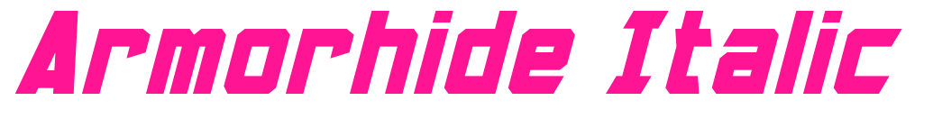 Armorhide Italic预览图片