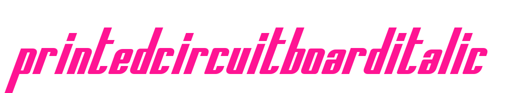 PrintedCircuitBoardItalic预览图片