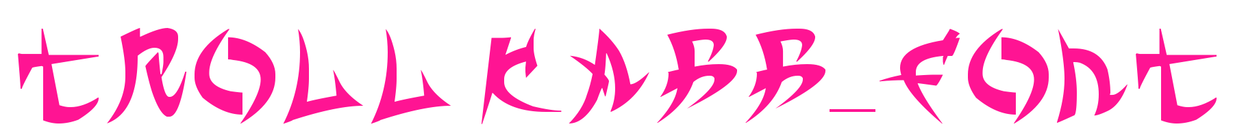 TROLL KABB_FONT预览图片