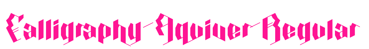 Calligraphy-Aquiver-Regular
