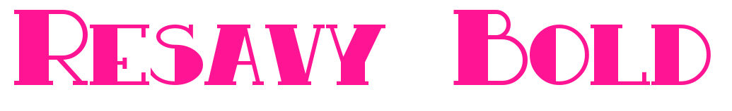Resavy Bold预览图片