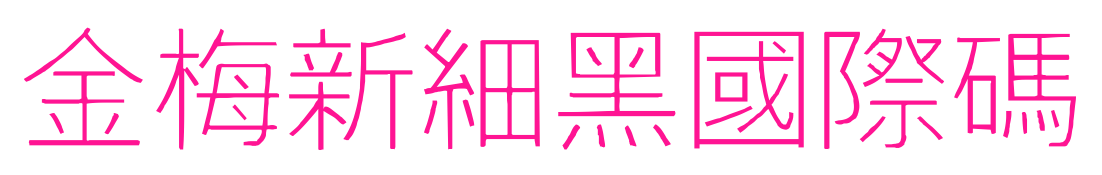 金梅新細黑國際碼预览图片