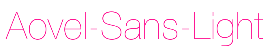 Aovel-Sans-Light