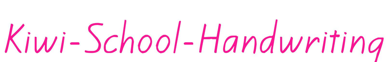 Kiwi-School-Handwriting