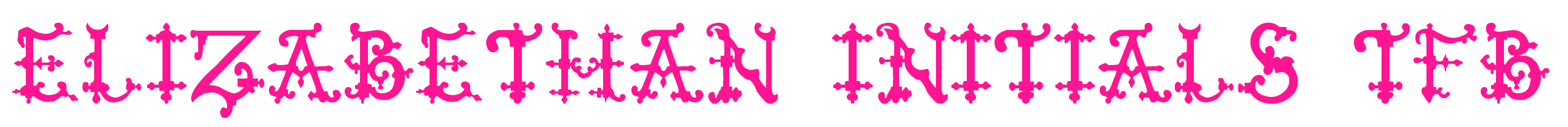 Elizabethan Initials tfb