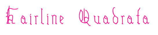 Hairline Quadrata预览图片
