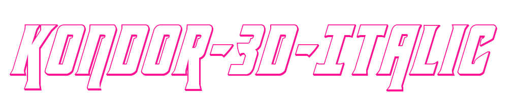 Kondor-3D-Italic预览图片