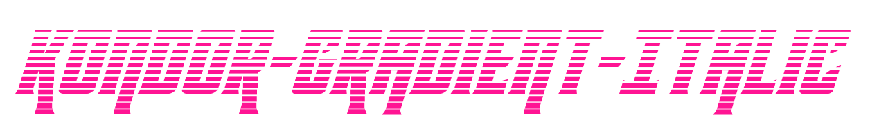 Kondor-Gradient-Italic预览图片