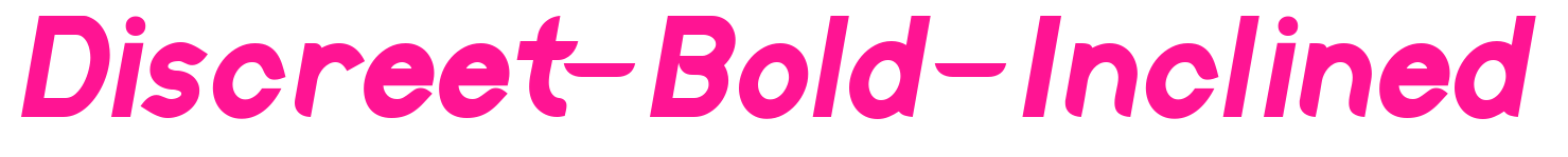 Discreet-Bold-Inclined预览图片