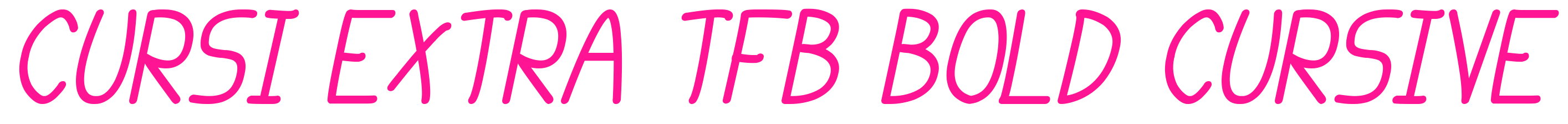 cursi extra tfb bold cursive预览图片