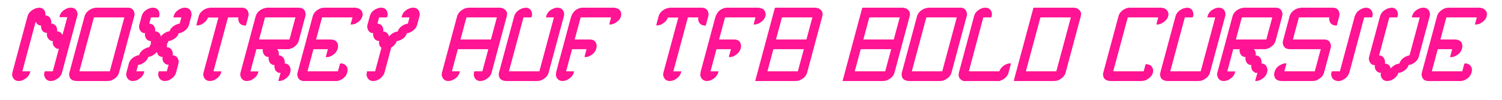 Noxtrey Auf tfb bold cursive预览图片