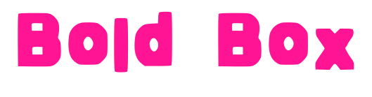 Bold Box预览图片