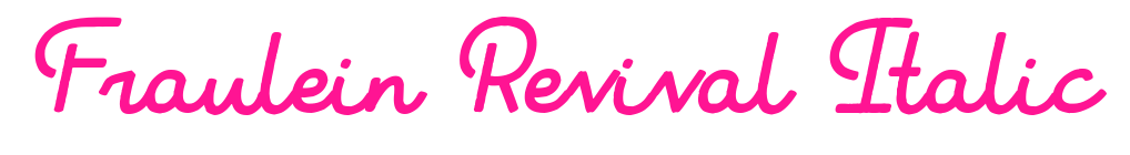 Fraulein Revival Italic