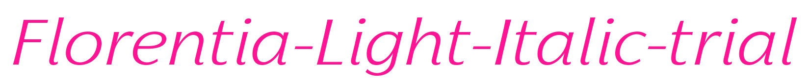 Florentia-Light-Italic-trial预览图片