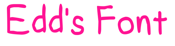 Edd's Font预览图片