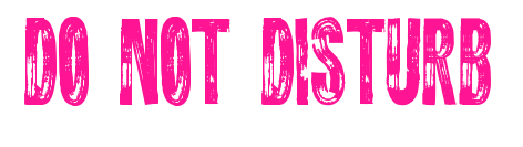 DO NOT DISTURB预览图片