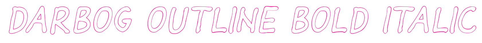 Darbog outline bold italic预览图片