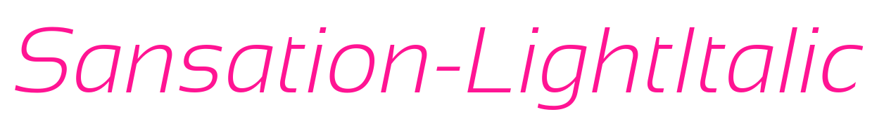 Sansation-LightItalic