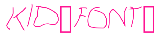 Kid_Font_预览图片
