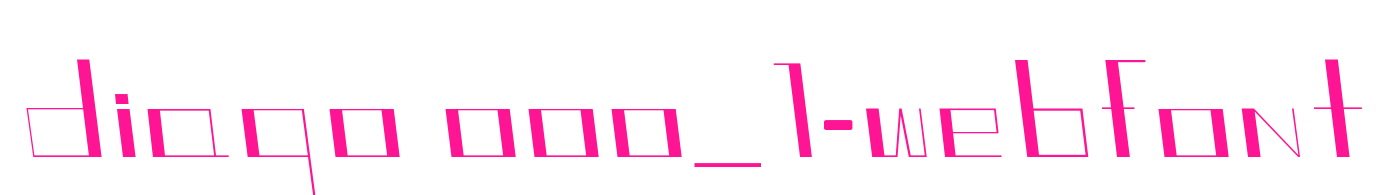 diago ooo_1-webfont预览图片