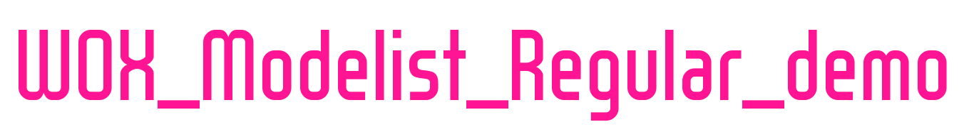 WOX_Modelist_Regular_demo预览图片