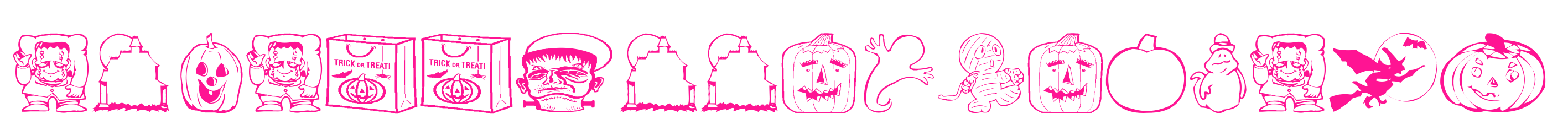 aez halloween dingbats预览图片