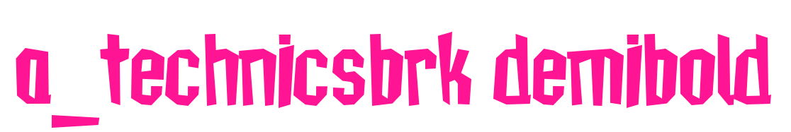 a_technicsbrk demibold预览图片