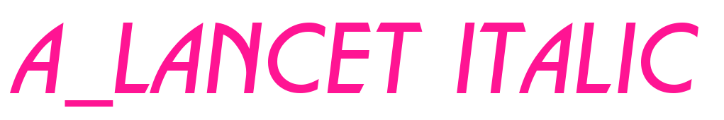 a_lancet italic预览图片