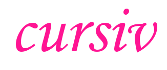 cursiv