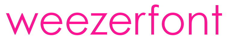 weezerfont预览图片