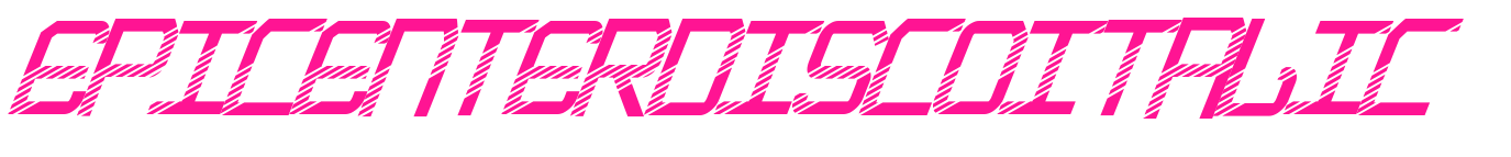 EpicenterDiscoItalic