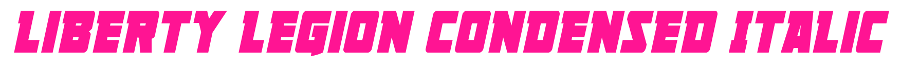 Liberty Legion Condensed Italic预览图片