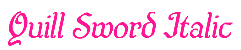 Quill Sword Italic