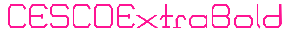 CESCOExtraBold预览图片