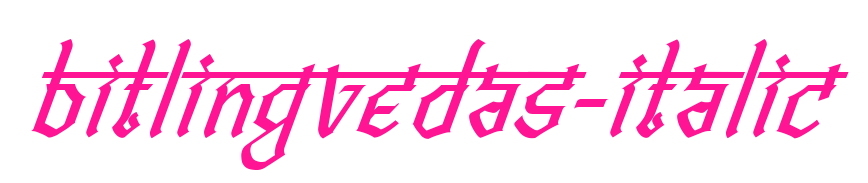 Bitlingvedas-Italic预览图片