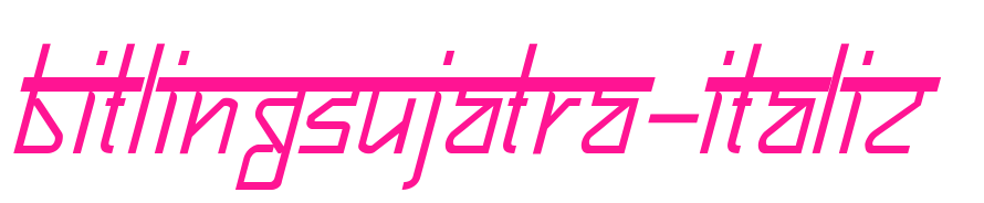 Bitlingsujatra-Italic预览图片