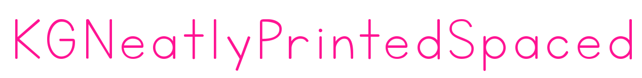 KGNeatlyPrintedSpaced预览图片