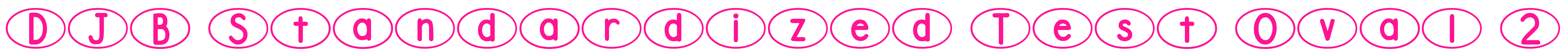 DJB Standardized Test Oval 2