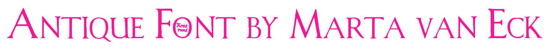 Antique Font by Marta van Eck预览图片