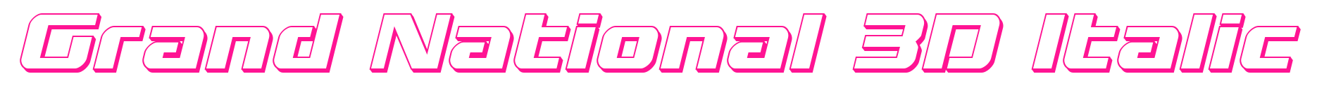 Grand National 3D Italic