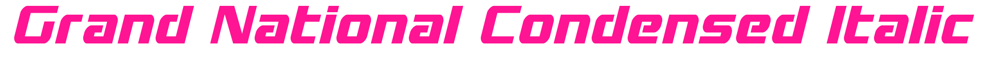 Grand National Condensed Italic