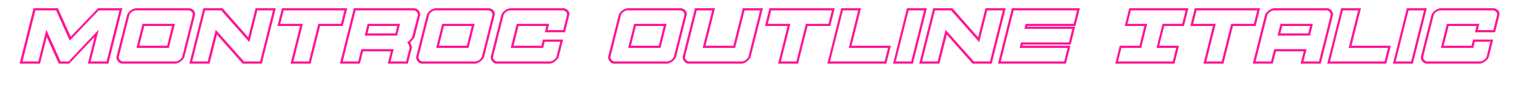 Montroc Outline Italic