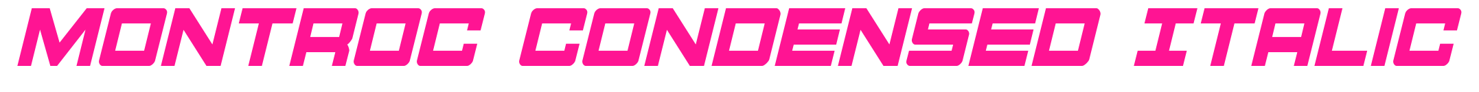 Montroc Condensed Italic预览图片