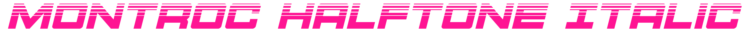 Montroc Halftone Italic