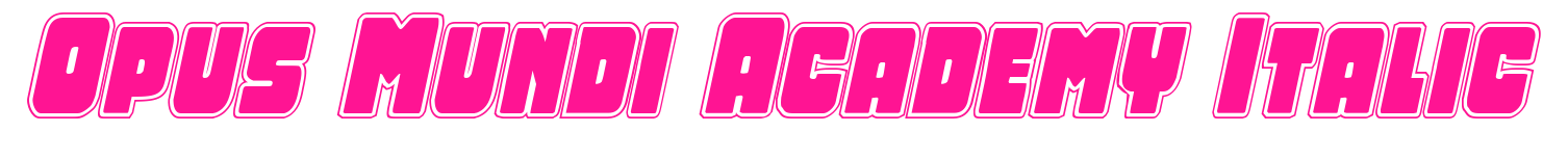 Opus Mundi Academy Italic