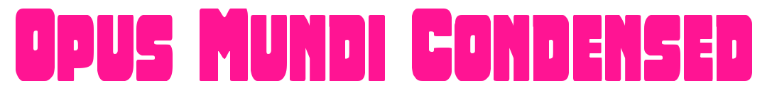 Opus Mundi Condensed