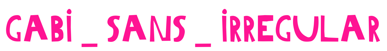 gabi_sans_irregular预览图片