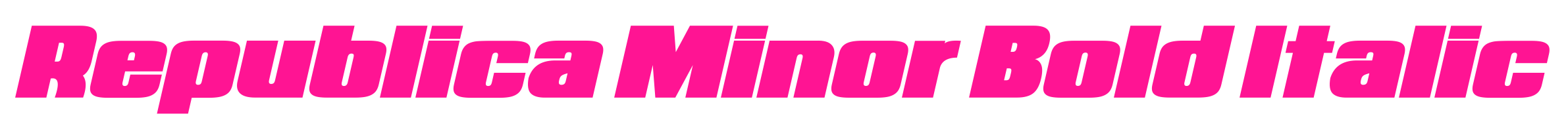 Republica Minor Bold Italic